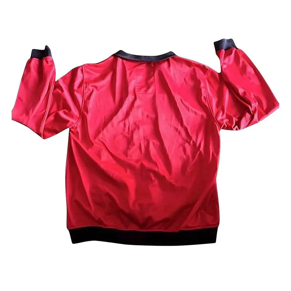U.S POLO Assn. Track Jacket‎ Mens Red Black Athletic Full Zip Sporty Casual